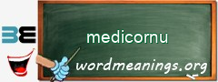 WordMeaning blackboard for medicornu